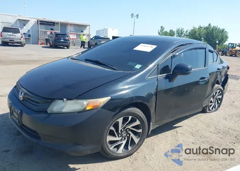 2012 Honda Civic Lx z USA, uszkodzony, nr VIN 19XFB2F50CE361596